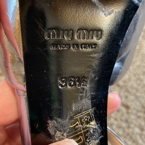 Miu Miu Strappy Stiletto Sandals Women's Size 36 1/2 - Picture 12 of 12